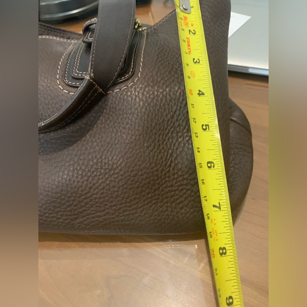 Coach Brown Leather Shoulder Bag - Picture 4 of 10